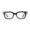 Vinny Optical / Black Acetate & Clear Blue-Light Lens